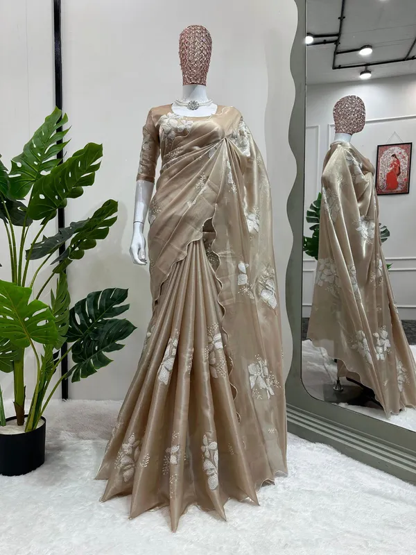 Rare_Ivory_Shimmery_Tissue_Silk_Sequins_Thread_Work_Buta_Designer_Saree
