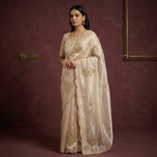 Ivory_Shimmery_Tissue_Handwork_Saree