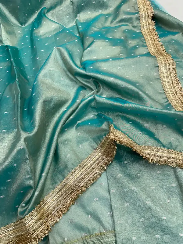 Sea_Green_Soft_Tissue_Silk_Lace_Work_Designer_Banarasi_Saree