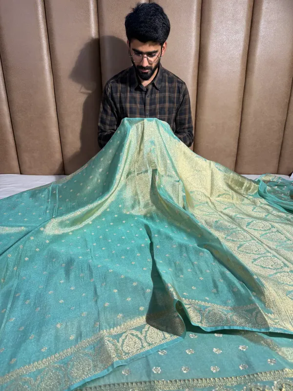 Sea_Green_Tissue_Silk_Traditional_Buta_Banarasi_Saree