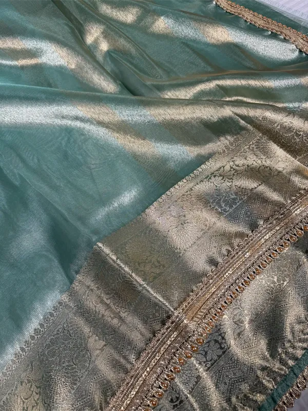 Mint_Green_Tissue_Silk_Designer_Lace_Attached_Banarasi_Saree