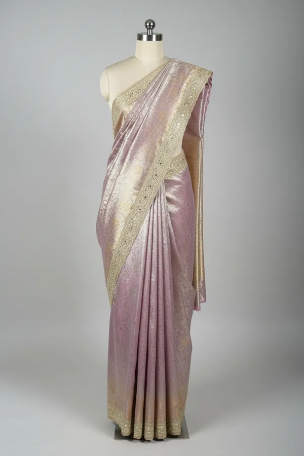 Lilac_Shade_Kanjivaram_Embossed_Tissue_Designer_Banarasi_Saree