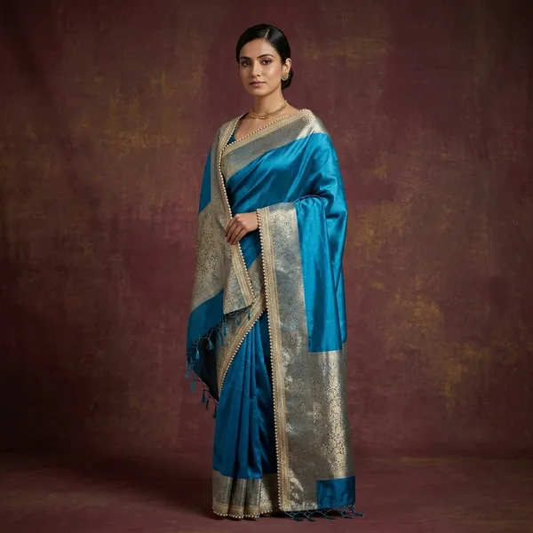 Emerald_Blue_Soft_Tissue_Silk_Banarasi_Saree