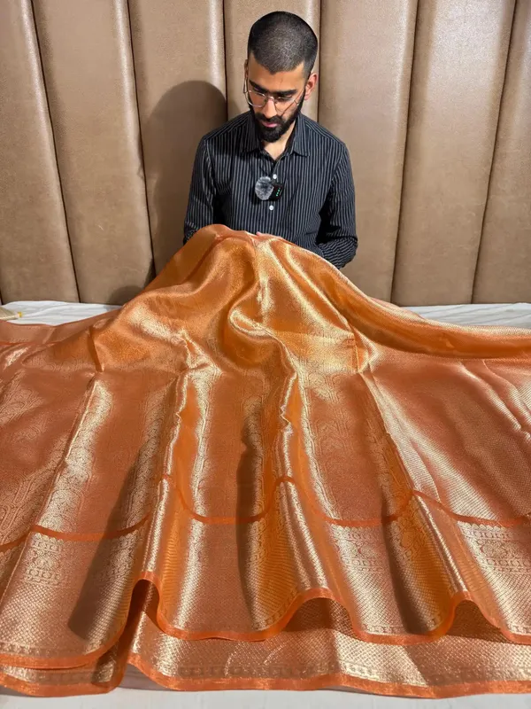 Metallic_Orange_Kanjivaram_Brocade_Tissue_Silk_Copper_Zari_Heritage_Weave_Banarasi_Saree