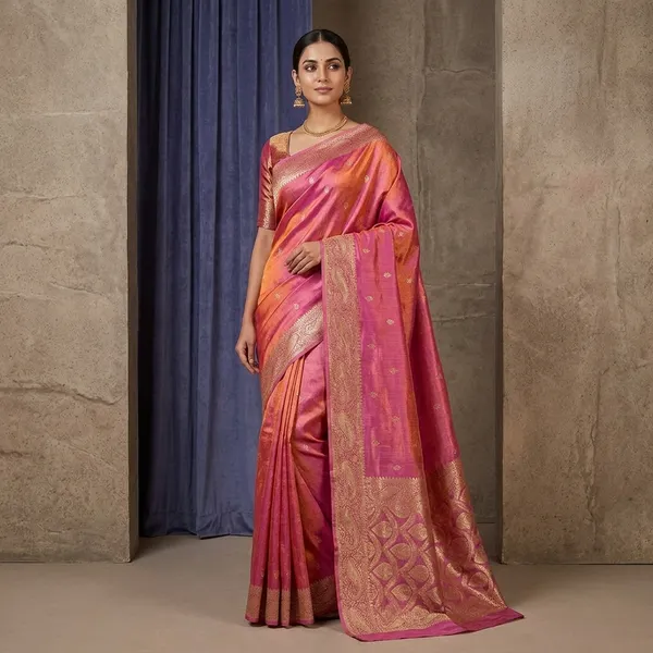 Lilac_Pink_Tissue_Silk_Traditional_Buti_Weave_Banarasi_Saree