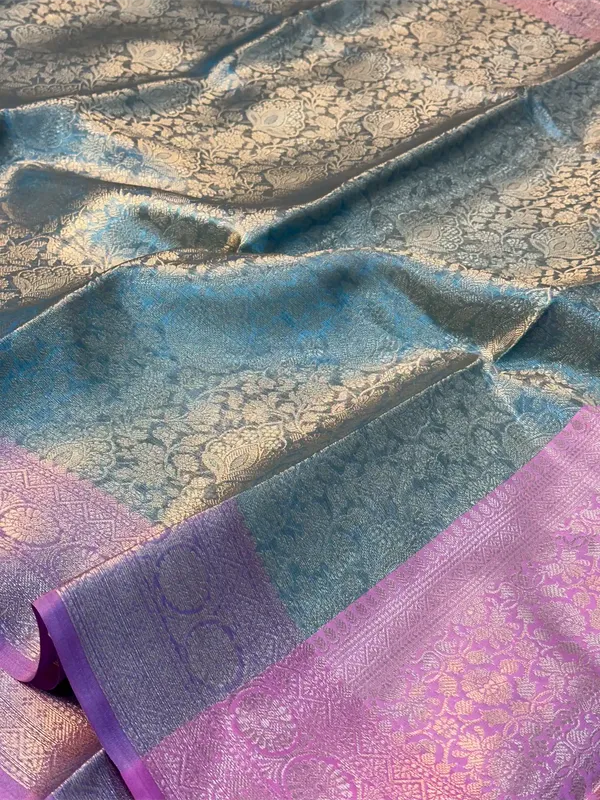 Pastel_Firozi_Tissue_Silk_Kanjivaram_Embossed_Banarasi_Saree