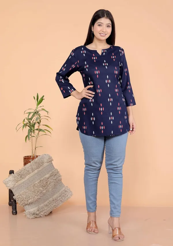 Purple_Rayon_Short_Kurti_For_Women