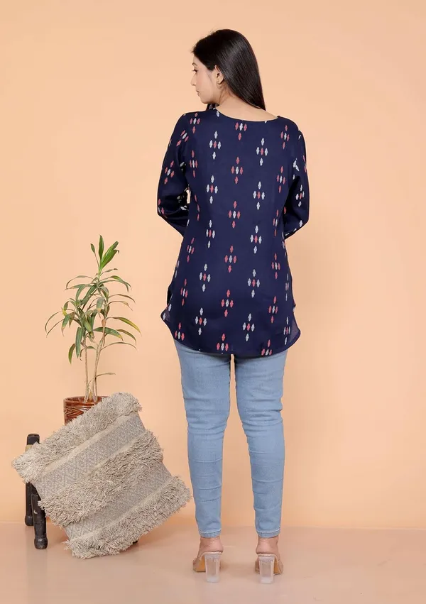 Purple_Rayon_Short_Kurti_For_Women
