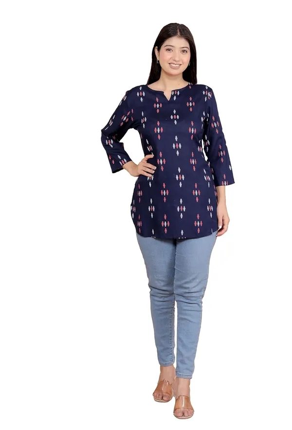 Purple_Rayon_Short_Kurti_For_Women