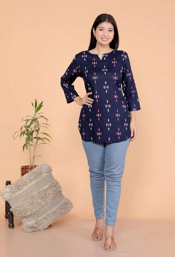Purple_Rayon_Short_Kurti_For_Women