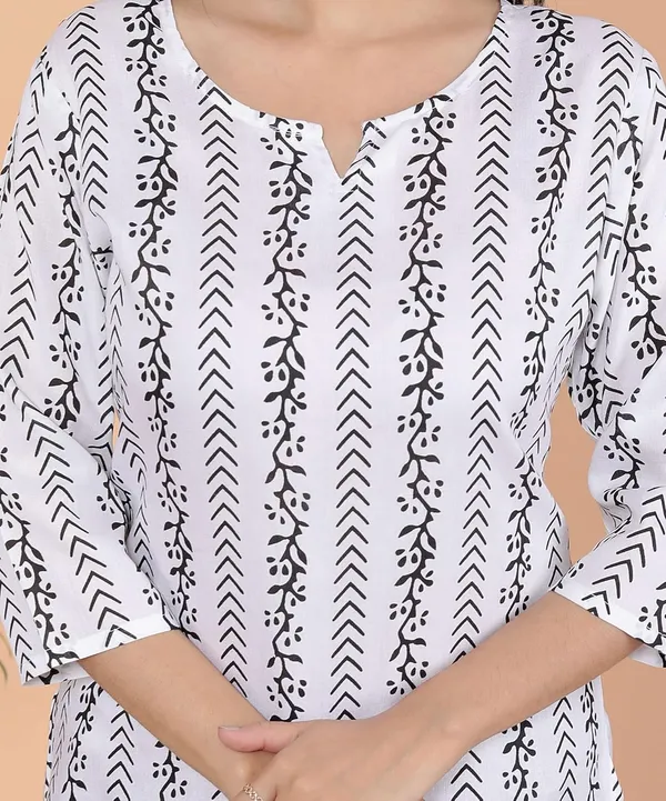 White_Rayon_Kurti_For_Women