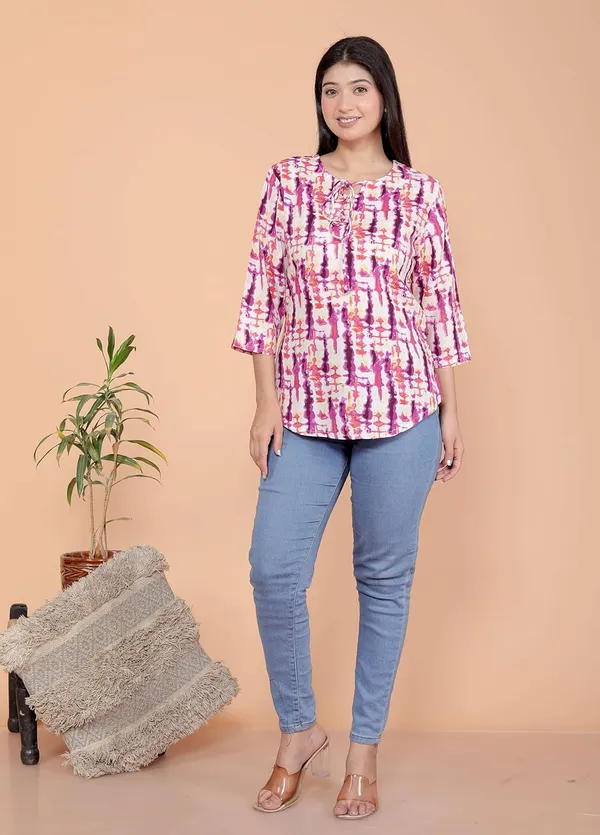 Multicolor_Cotton_Straight_Kurti_For_Women