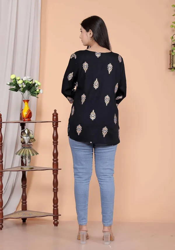 Black_Cotton_Kurti_For_Women