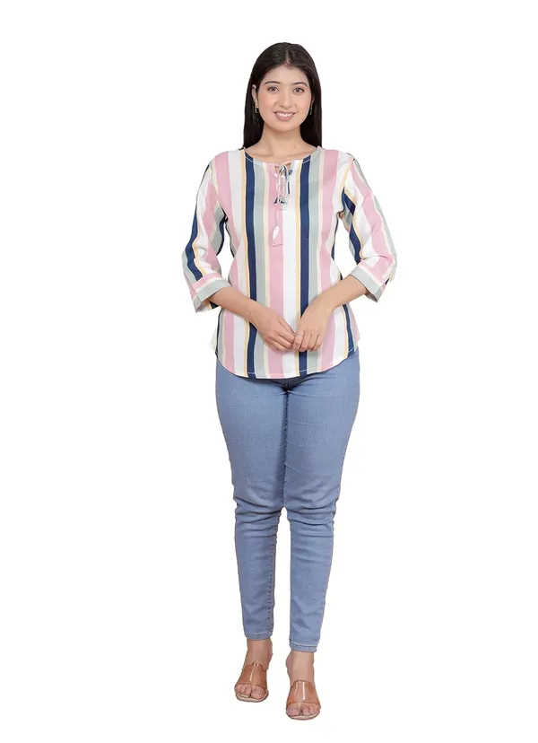Multicolor_Cotton_A-Line_Kurti_For_Women