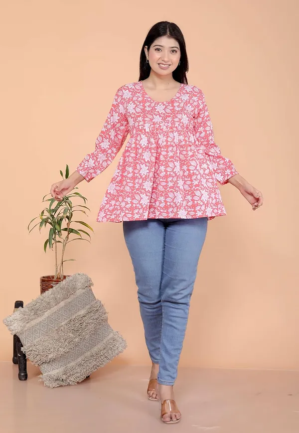 Gajri_Cotton_Anarkali_Kurti_For_Women