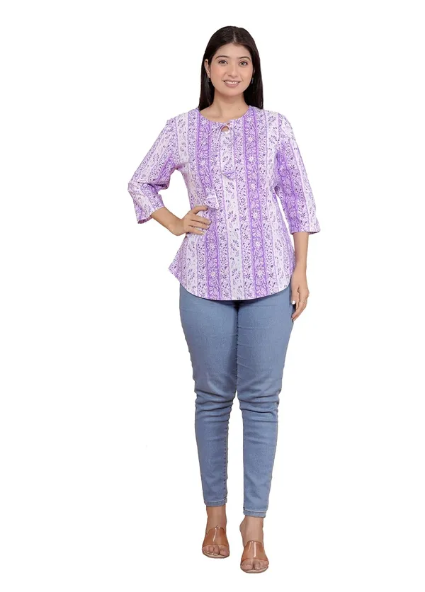 Purple_Cotton_Kurti_For_Women