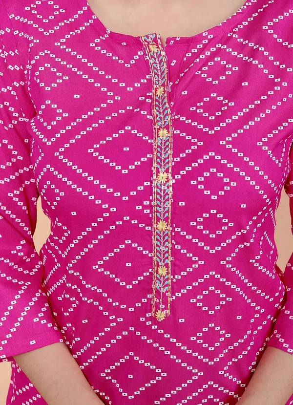 Pink_Cotton_Straight_Kurti_For_Women