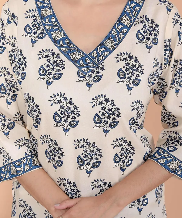 Cream_Cotton_Kurti_For_Women