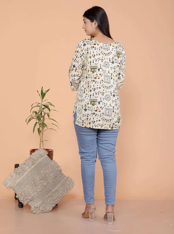 Multicolor_Rayon_Kurti_For_Women