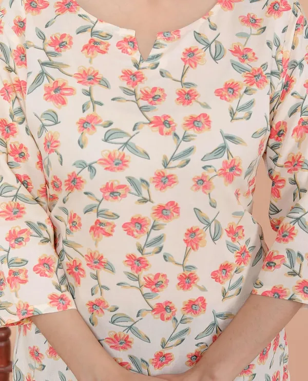White_Rayon_Short_Kurti_For_Women