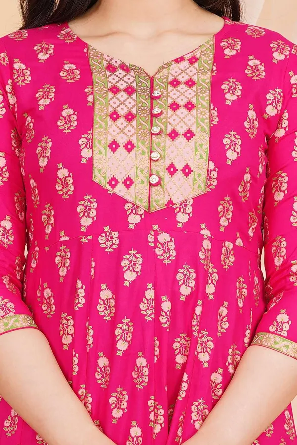 Pink_Rayon_Anarkali_Kurti_For_Women