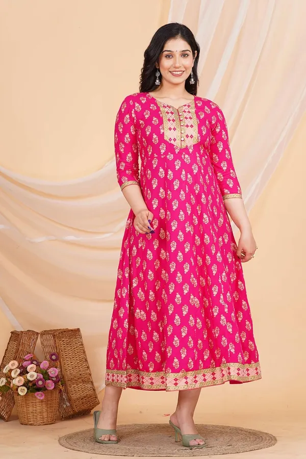 Pink_Rayon_Anarkali_Kurti_For_Women