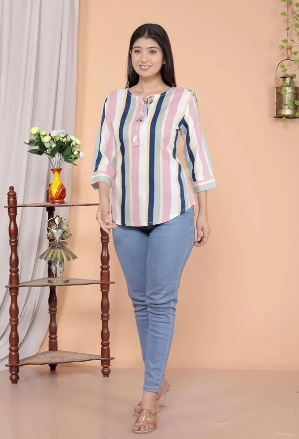 Multicolor_Cotton_A-Line_Kurti_For_Women