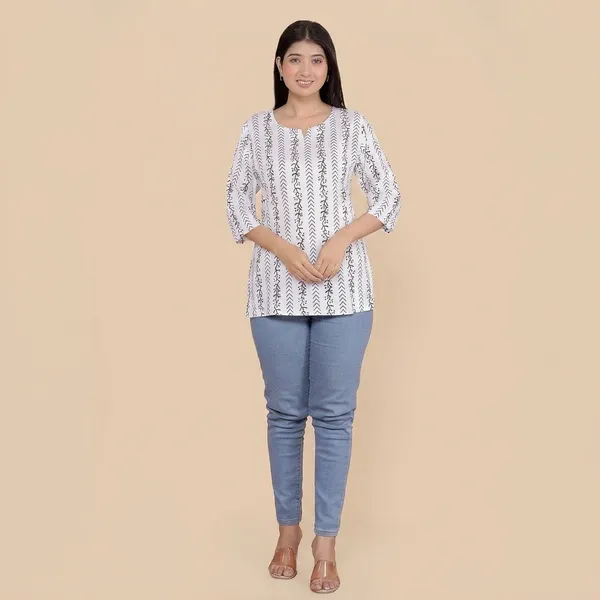 White_Rayon_Kurti_For_Women