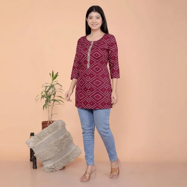 Purple_Cotton_Straight_Kurti_For_Women