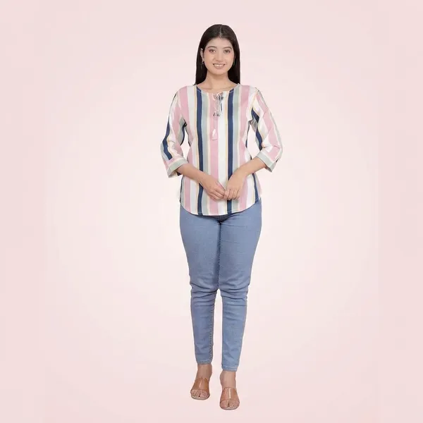 Multicolor_Cotton_A-Line_Kurti_For_Women