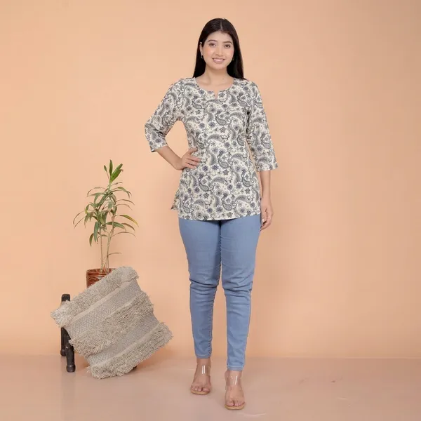 Off_White_Rayon_Kurti_For_Women