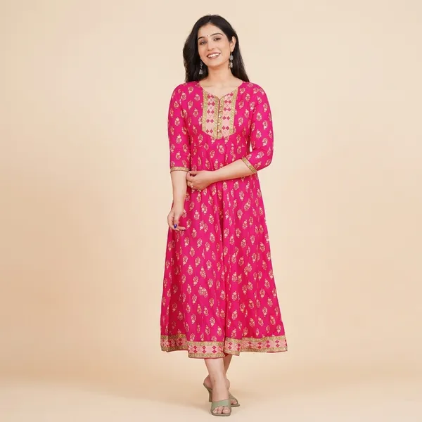 Pink_Rayon_Anarkali_Kurti_For_Women