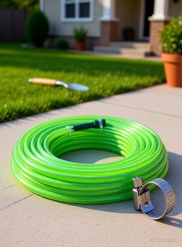 Green_Pvc_Zebra_Hose_Pipe_For_Gardening,_Cleaning_And_Washing