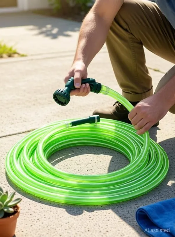Green_Pvc_Zebra_Hose_Pipe_For_Gardening,_Cleaning_And_Washing