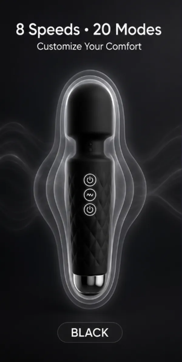 Black_Silicone_Rechargeable_Personal_Massager_8_Speed_20_Mode