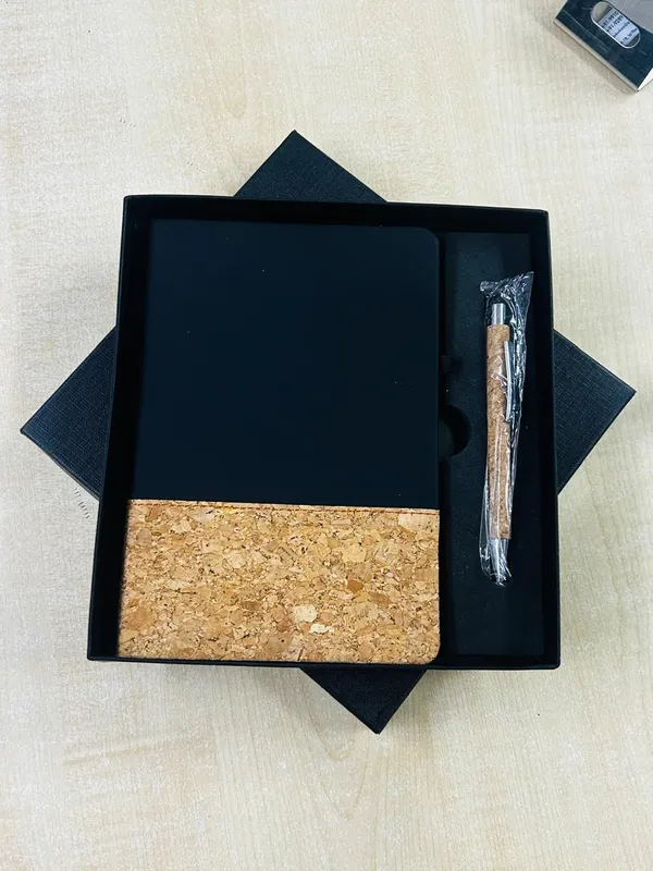 Black_Cork_Panel_Notebook_And_Pen_Gift_Set