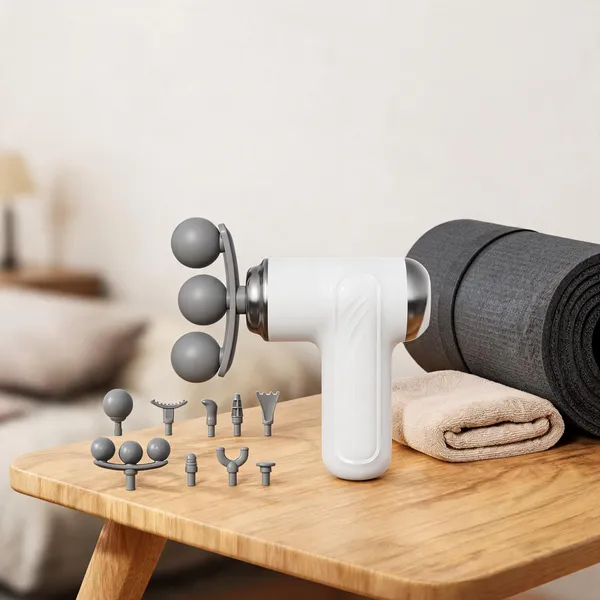 White_Handheld_Massage_Gun_With_Multiple_Attachments