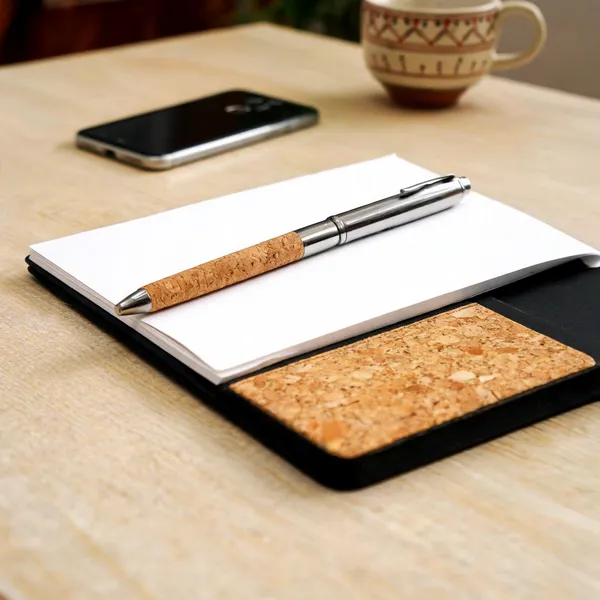 Black_Cork_Panel_Notebook_And_Pen_Gift_Set