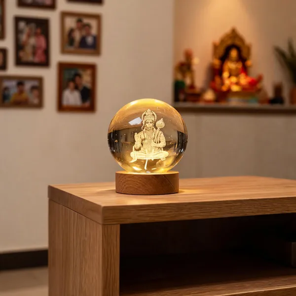 Crystal_Glass_Hanuman_Engraved_Decorative_Ball_Wooden_Base