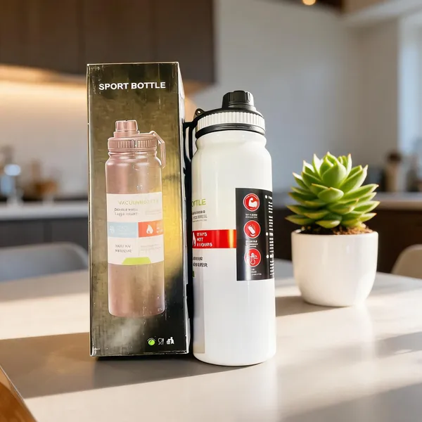 White_Stainless_Steel_Insulated_Sport_Water_Bottle_1000Ml