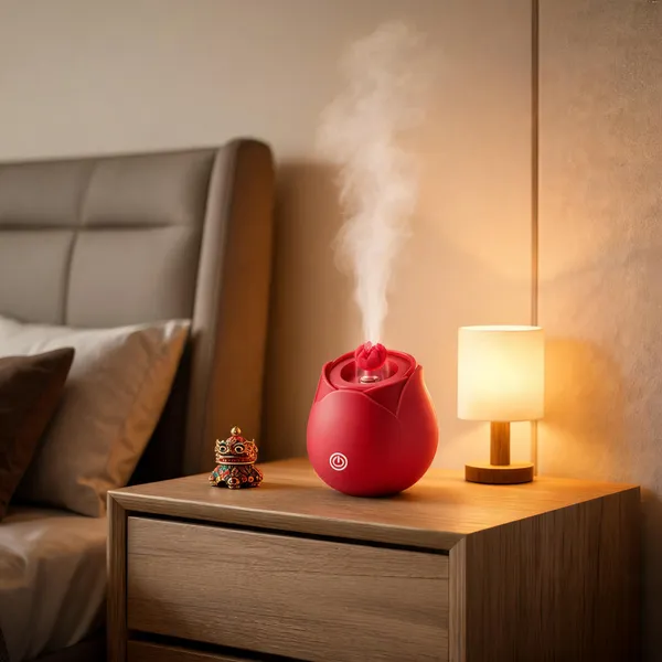 Abs_Plastic_Electric_Red_Aroma_Diffuser_Detachable