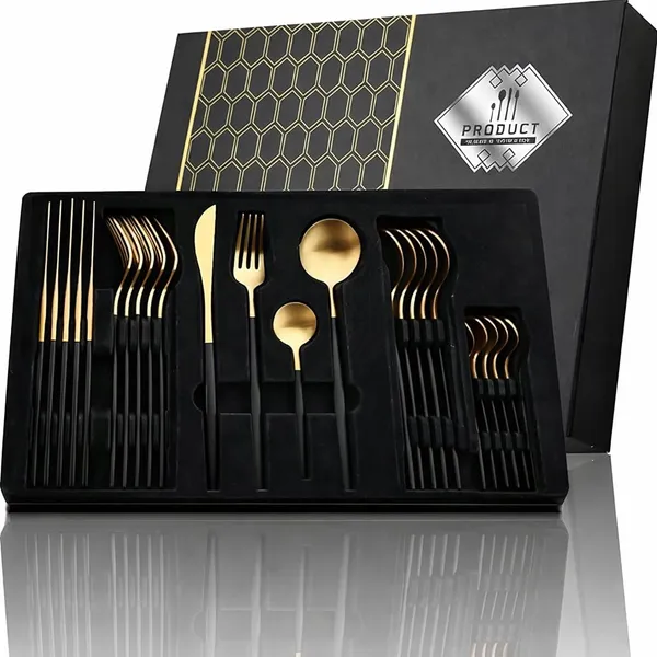 Stainless_Steel_Mirror_Polish_24-Piece_Cutlery_Set_Black_Gold
