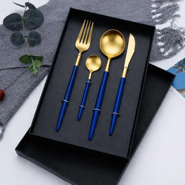 Stainless_Steel_Blue_Handle_Mirror_Finish_Cutlery_Set_4_Pieces
