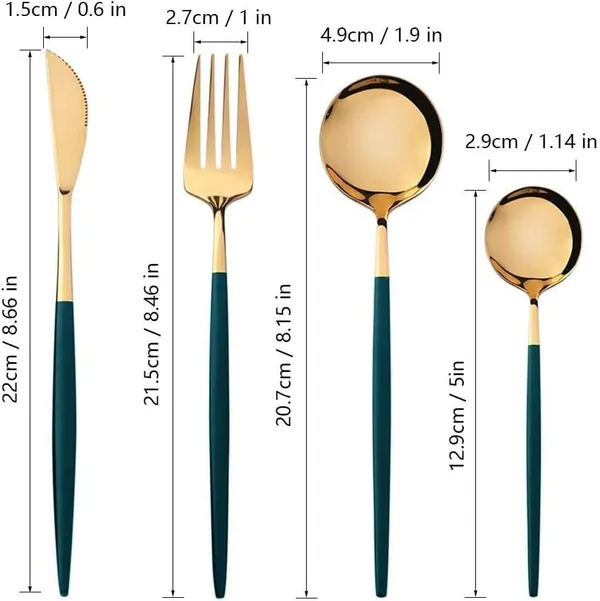 Stainless_Steel_Gold_Finish_Cutlery_Set_Green_Handle_Set_Of_4