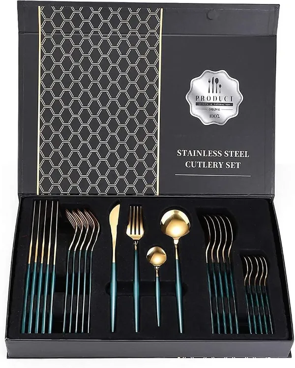 Stainless_Steel_Mirror_Polish_24-Piece_Cutlery_Set_Green_Gold