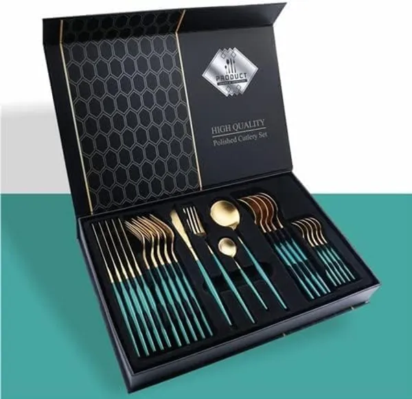 Stainless_Steel_Mirror_Polish_24-Piece_Cutlery_Set_Green_Gold