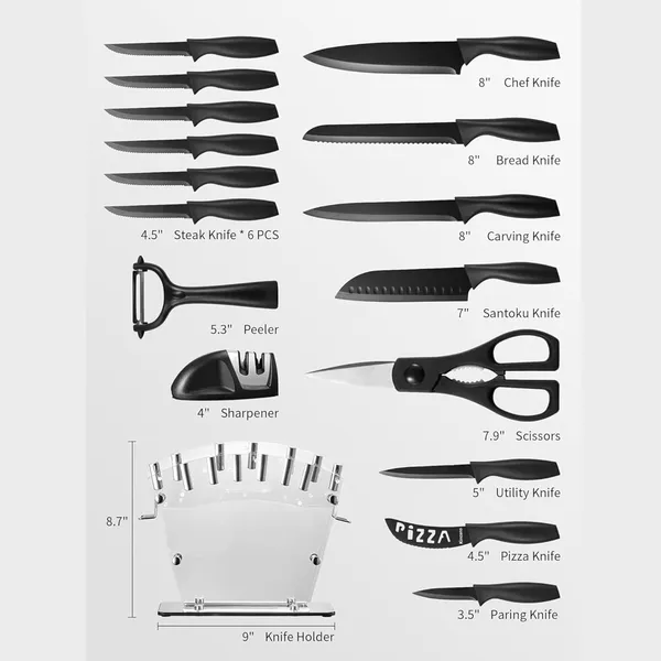 Stainless_Steel_Non-Stick_Black_Kitchen_Knife_Set_With_Acrylic_Stand