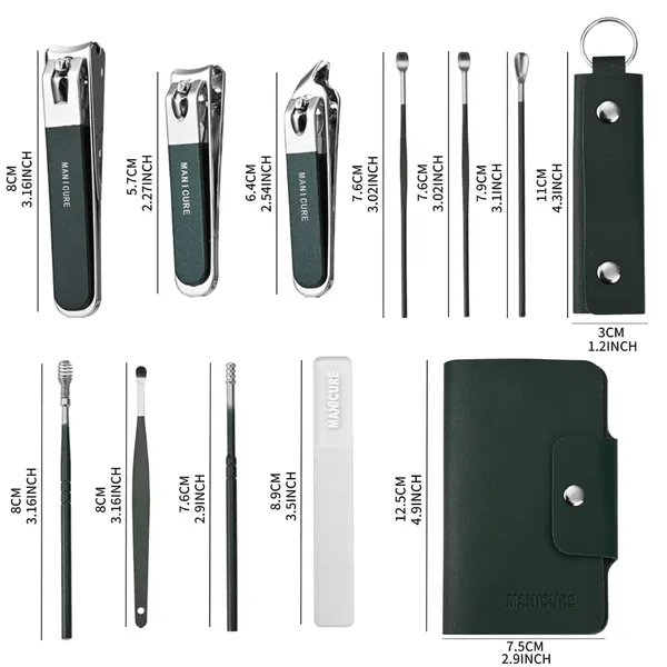 10_In_1_Stainless_Steel_Manicure_Grooming_Kit_With_Leather_Case