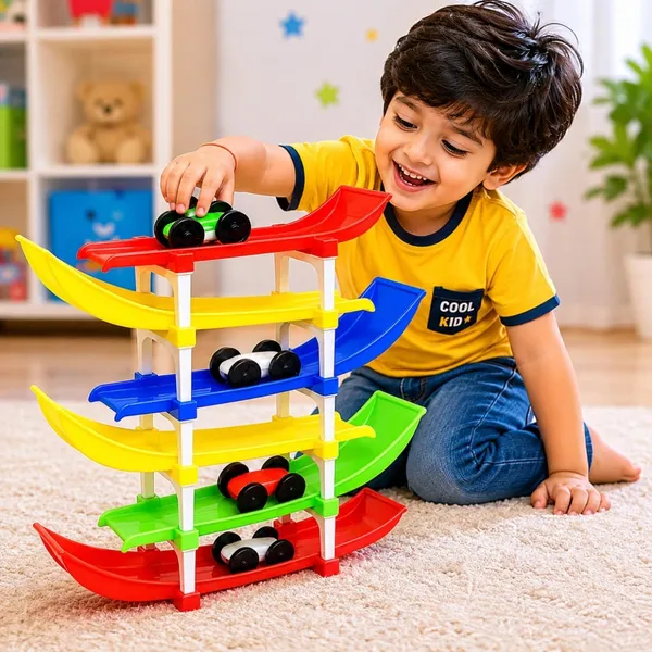 6-Level_Montessori_Ramp_Race_Track_Toy_With_4_Mini_Cars_For_Kids