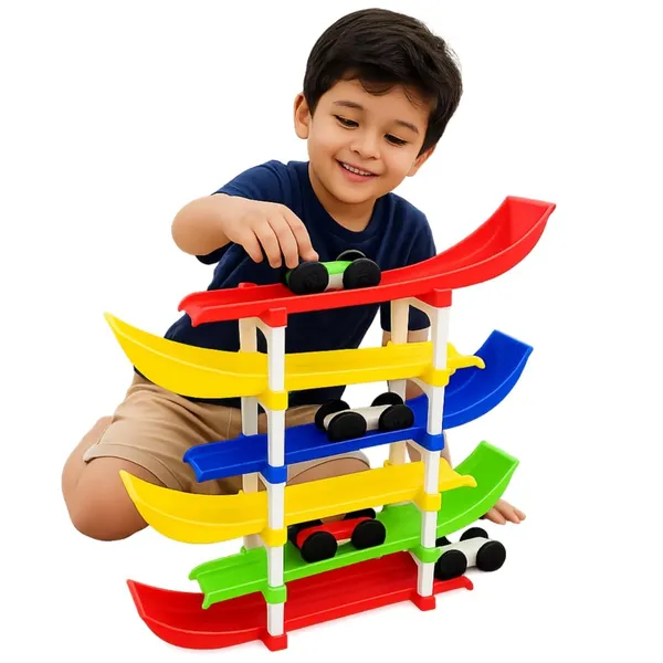 6-Level_Montessori_Ramp_Race_Track_Toy_With_4_Mini_Cars_For_Kids